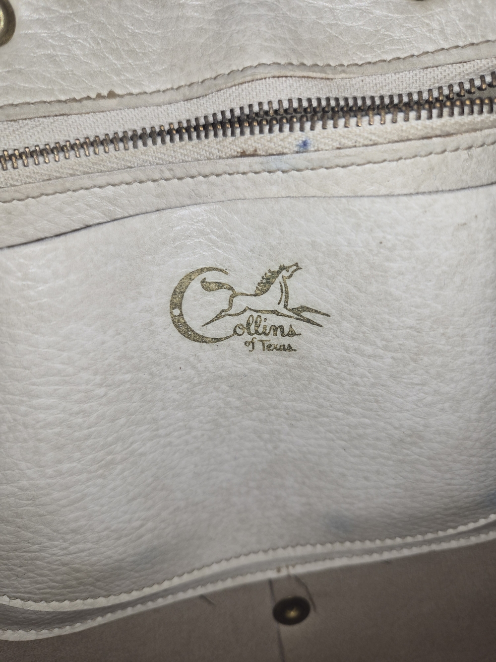 1960s Enid Collins "Jewel Garden" Canvas Tote in Cream - Picture 8 of 8